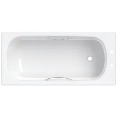 Click Here To Enlarge This Photo Of Twyford Celtic Rectangular Bathtub 150cm x 70cm 137L Capacity with Handles - BS1472WH