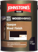 Johnstone's Trade Opaque Wood Finish &lpar;Solvent &sol; Oil Based&rpar; in Ebony 5 Litre