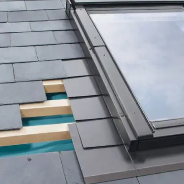 Click Here To Enlarge This Photo Of Fakro ELV-T 09 Flashing 94x140 Standard Depth Thermo Flashing Kit for Slate up to 10mm