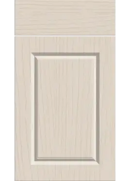 Click Here To Enlarge This Photo Of Bella Paintflow Taupe Grey &colon; Style &colon; Harlem&period; MDF Vinyl Wrapped Door&sol;Drawer