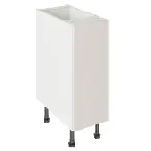 Kitchen Kit Slab Standard Flatpack 300 Base Kitchen Cabinet Standard MFC Light Grey with White Cabinet - FKKV4101