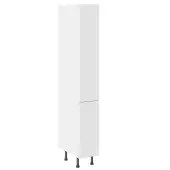 KitchenKit Value Slab Matt White 300 Pull & Swing Larder Unit with White Cabinet - FKKV4053